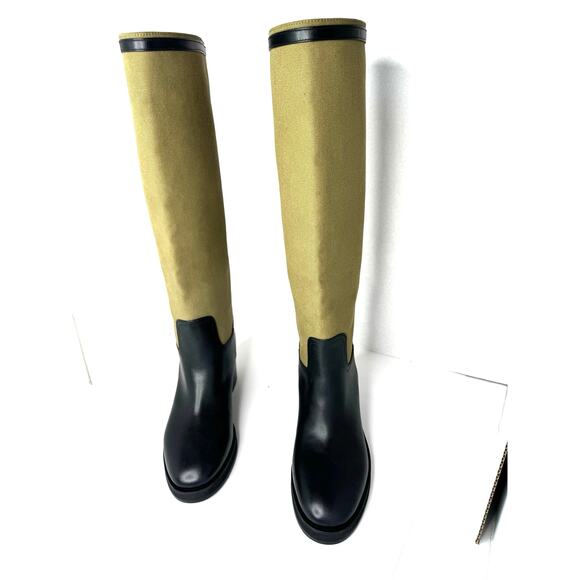 Jimmy Choo Black / green Yasmin Mixed Media Knee High Boot (Women) size 39.5 - Picture 10 of 13